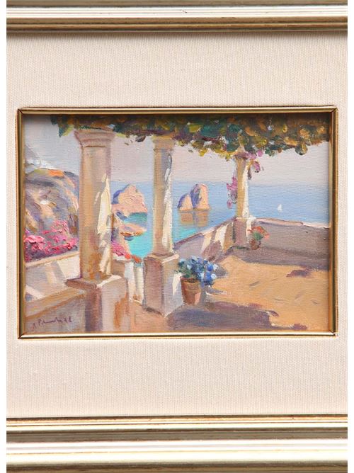 Capri pergola oil on canvas Antonio Palomba | PERGOLATO13X18